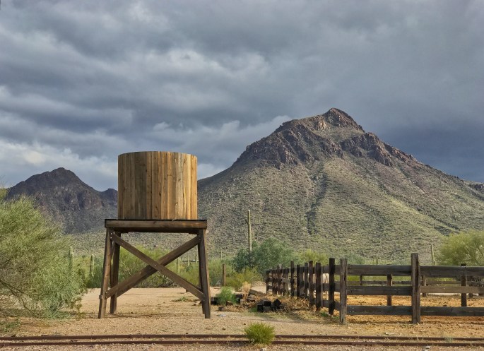 Old Tucson water tank
